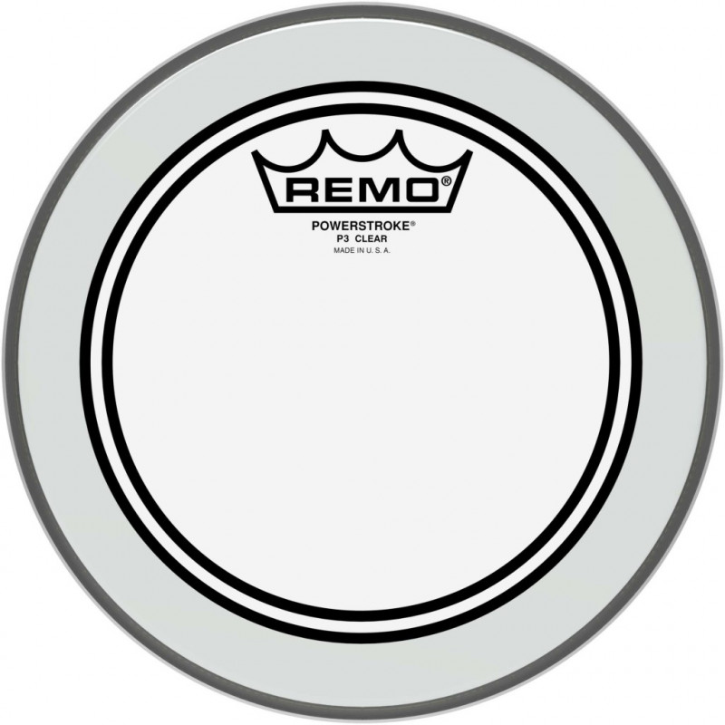 Remo P3-0308-BP - Peau Powerstroke 3 Ambassador transparente 08" pour Tom