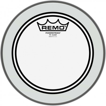 Remo P3-0308-BP - Peau Powerstroke 3 Ambassador transparente 08" pour Tom