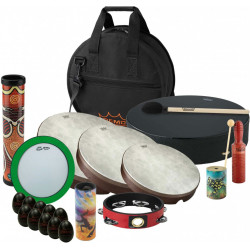 Remo DP-0250-00 - Travel Percussion Pack de 21 pièces