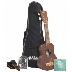 Pack Kala KA-15S Bundle - Ukulele Soprano - finition satinée