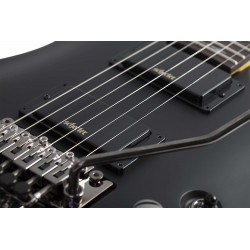 Schecter Demon 6 FR (Floyd Rose) - Aged Black Satin - guitare électrique