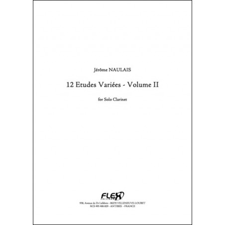 12 Études variées - Jérôme Naulais - Clarinette - Volume 2