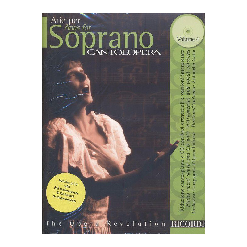 Cantolopera -  Arie Per Soprano Vol. 4 (+ audio)
