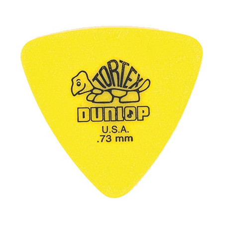 Dunlop 431P73 - Player's pack de 6 médiators tortex triangle - 73mm