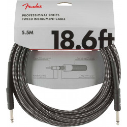 Fender Serie Professionnelle - Câble jack-jack droit - 5,5 m - tweed gris