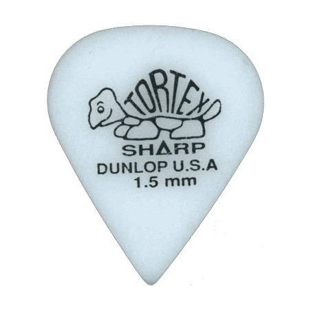 Dunlop 412P150 - Player's pack de 12 médiators Tortex Sharp - 1,50mm