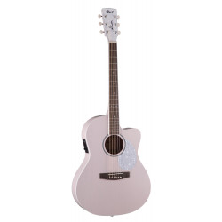 Cort Jade Classic - Guitare électro-acoustique série JADE - Rose pastel pores ouverts (+housse)