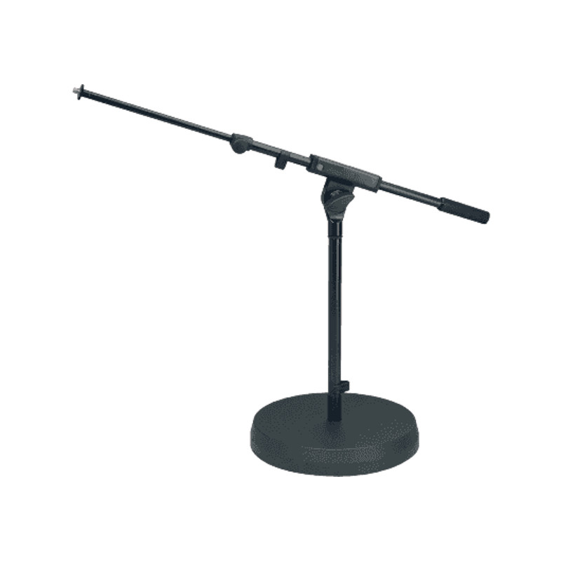 K&M 25960 - Stand micro - Taille basse - Extensible 425-725 mm - Base ronde
