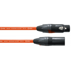 Cordial CPM5FM-OR - Câble microphone XLR mâle/XLR femelle orange - 5m