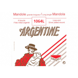 Argentine  1064L - Corde mandole au détail 4e Filé Métal Argenté - Grande Longueur