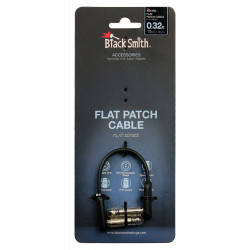 Black Smith FPC-10 - Câble patch Flat Series Jack coudé/Jack coudé - 10cm