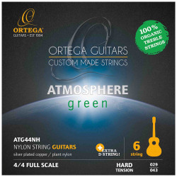 Ortega ATG44NH - Jeu de cordes guitare classique Atmosphere Green - Tension forte