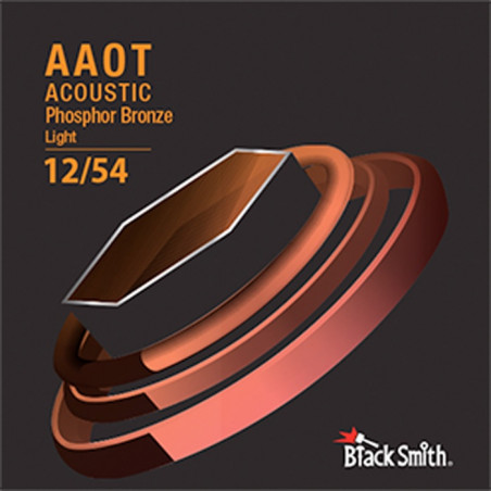 Black Smith AAPB1254 - Jeu de cordes phosphore bronze guitare acoustique - 12-54