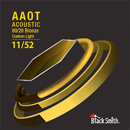 Black Smith AAPB1152 - Jeu de cordes phosphore bronze guitare acoustique - 11-52