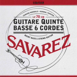 Savarez 6Q640AR - Jeu classique pour guitare quinte basse 6 cordes - Tension normale