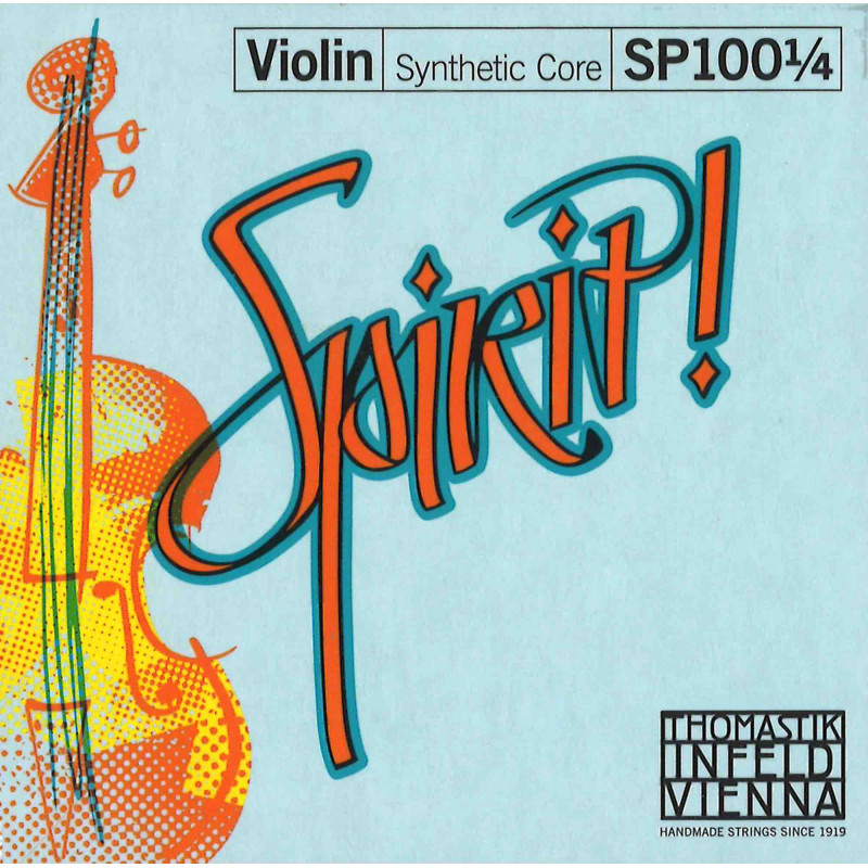 Thomastik SP10014 - Jeu de cordes Spirit pour violon 1/4 - Tension forte