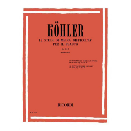 Studi Op. 33 Vol 2 - Flûte traversière - Ernest Köhler