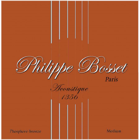 Philippe Bosset PBACP1356 - Jeu de cordes guitare acoustique phosphore bronze - 13-56