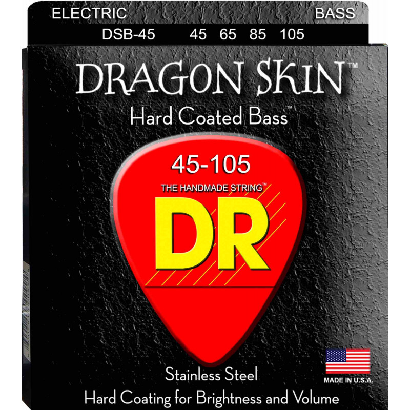 DR DSB45 - Jeu de cordes basse électrique Dragon Skin - Médium 45-105