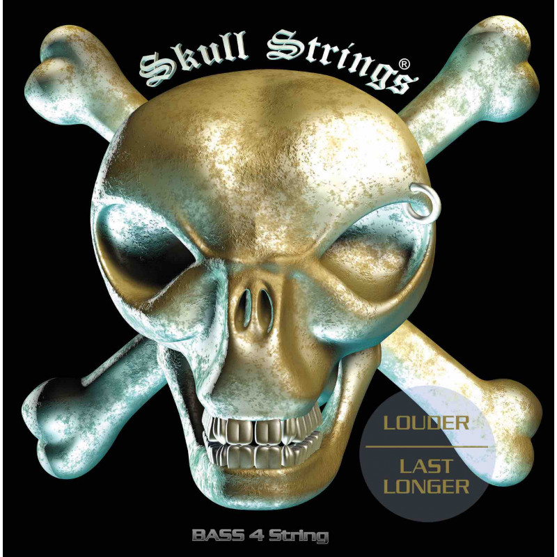 Skull Strings SKUB4XT - Jeu de cordes basse électrique - 65-135