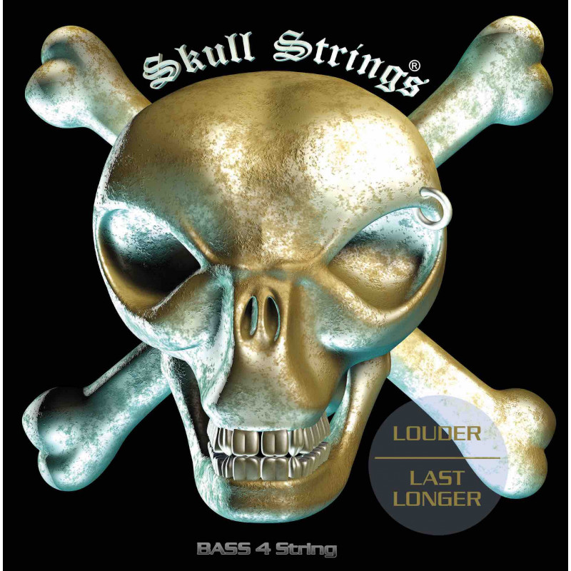 Skull Strings SKUB4XL - Jeu de cordes basse électrique - 40-100 Skull Strings SKUB4XL - Jeu de cordes basse électrique - 40-100