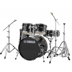 Batterie Rydeen Yamaha - Fusion 20 - Black Glitter (avec hardware, sans cymbales)