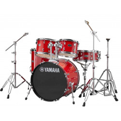 Batterie Rydeen Yamaha - Fusion 20 - Hot Red (avec hardware, sans cymbales)