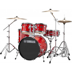 Batterie Rydeen Yamaha - Fusion 20 - HOt Red (avec hardware et cymbales)