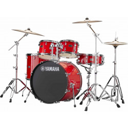 Batterie Rydeen Yamaha - 22 pouces - Hot Red (avec hardware et cymbales)