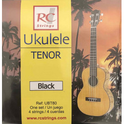 Royal Classic UBT80 JG ukulele tenor black - jeu de cordes