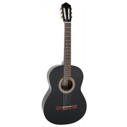 Almera AL134BK - Guitare classique 3/4 table épicéa - Noir brillant