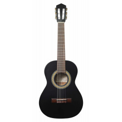 Almera AL112BKS - Guitare classique 1/2 table épicéa - Noir satiné