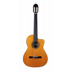 Esteve 15424CE-48 - Guitare électro-classique 4/4 table cèdre massif - Naturel brillant