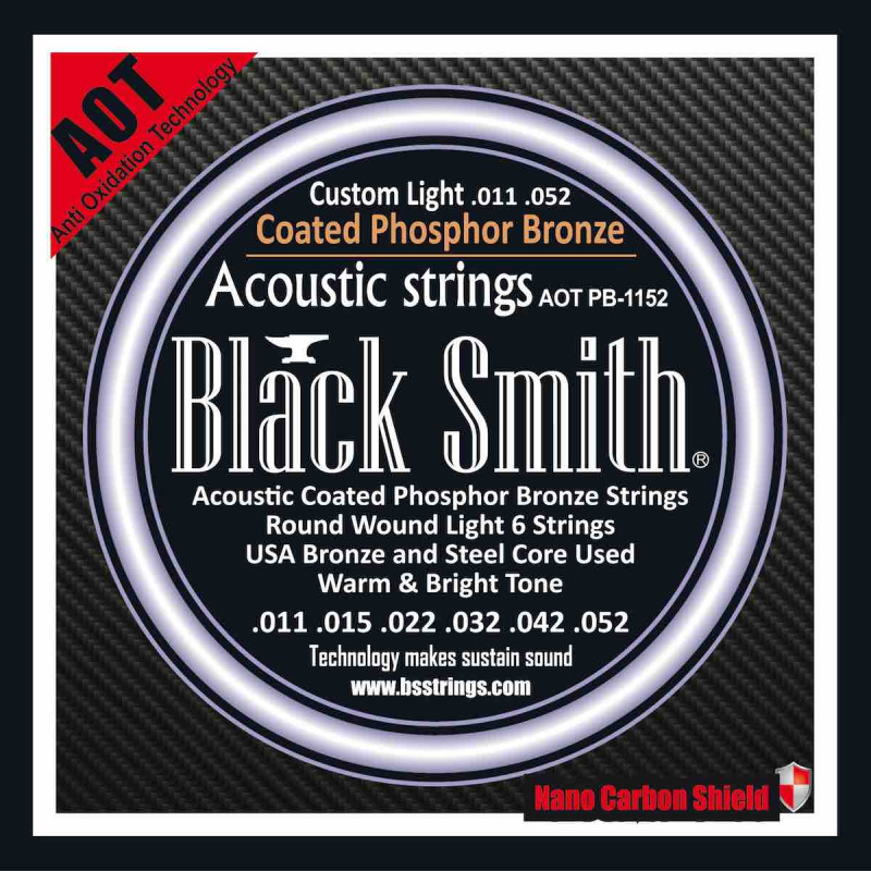 Black Smith AOT-PB1152 - Jeu Cordes acoustiques AOT 11-52