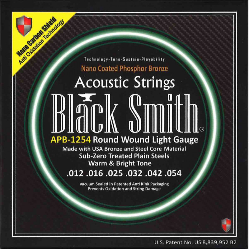 Black Smith AOT-PB1254 - Jeu Cordes acoustiques AOT 12-54