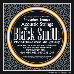 Black Smith PB1047 - Jeu Cordes acoustiques 10-47