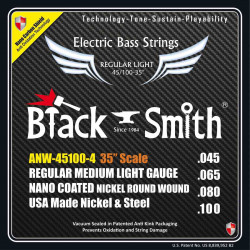 Black Smith A-NW45100-435 - Jeu Cordes basse 4 cordes 45-100 35''