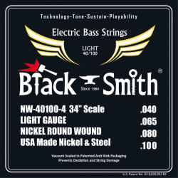Black Smith NW40100-434 - Jeu Cordes basse 4 cordes 40-100 34''