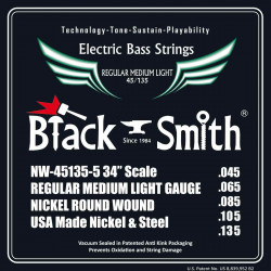 Black Smith NW45135-534 - Jeu Cordes basse 5 cordes 45-135 34''