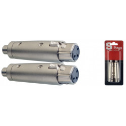 Stagg AC-XFCFH - Adaptateur RCA fem./ XLR fem. - 2 pièces