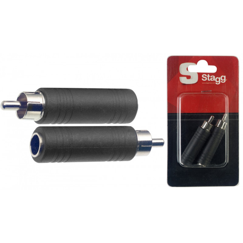 Stagg AC-PFCMH - Adaptateur JACK fem./ RCA mâle- 2 pièces