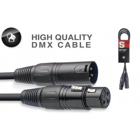 Stagg SDX1,5-3 - Câble DMX, XLR/XLR (m/f), 1,5 m