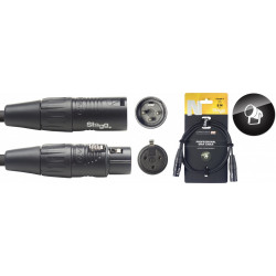 Stagg NDX5R-3 - Câble DMX, XLR/XLR (m/f) (3 broches), 5 m, N-series