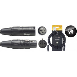 Stagg NDX10R-3 - Câble DMX, XLR/XLR (m/f) (3 broches), 10 m, N-series