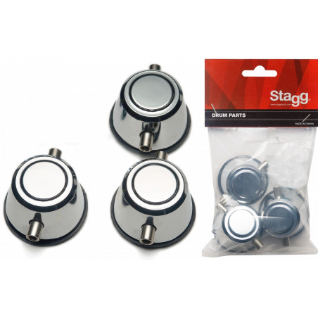 Stagg 1D-SR/P-HP - Coquille - caisse claire piccolo (3 pièces) avec vis de montage