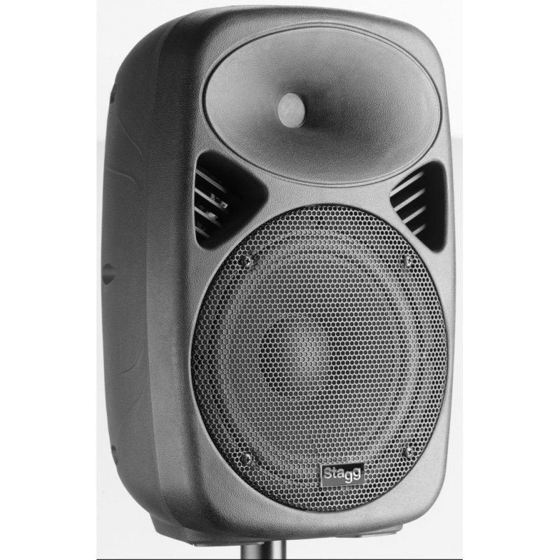 Stagg KMS8-0 - Enceinte active 2 voies de classe A/B, 8'', analogique, Bluetooth, 100 watts