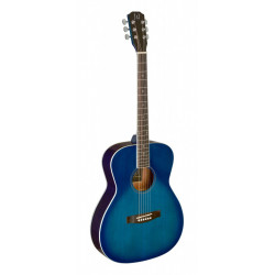 J. Neligan BES-A TBB - Guitare acoustique auditorium blueburst transparent - table en épica massif, série Bessie