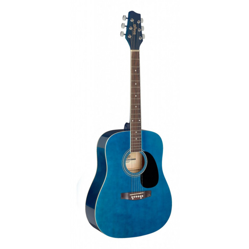 Stagg SA20D 3/4 BLUE - Guitare acoustique dreadnought 3/4 bleue