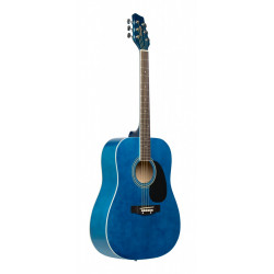 Stagg SA20D BLUE - Guitare acoustique dreadnought 4/4 bleue
