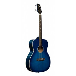 Stagg SA35 A-TB - Guitare acoustique auditorium, bleue